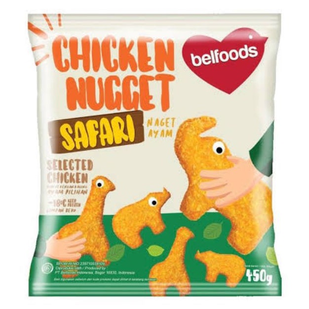 

BELLFOODS CHICKEN NUGGET SAFARI 450g