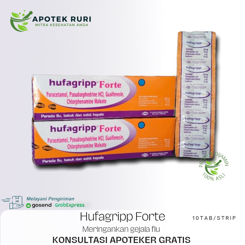 Hufagrip Forte Isi 10 Tablet - obat batuk pilek