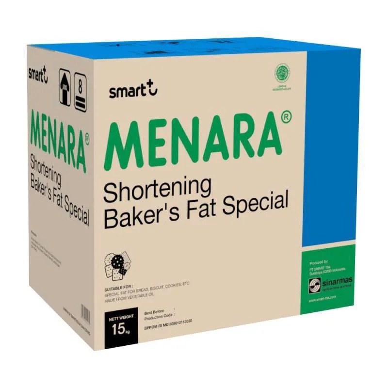 

MENARA Shortening Baker's Fat Special 15 Kg DUS – Mentega Putih – Margarin Tawar