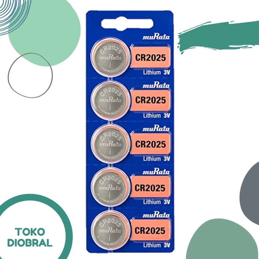 Baterai Murata CR2025 Lithium Battery CR 2025 3V