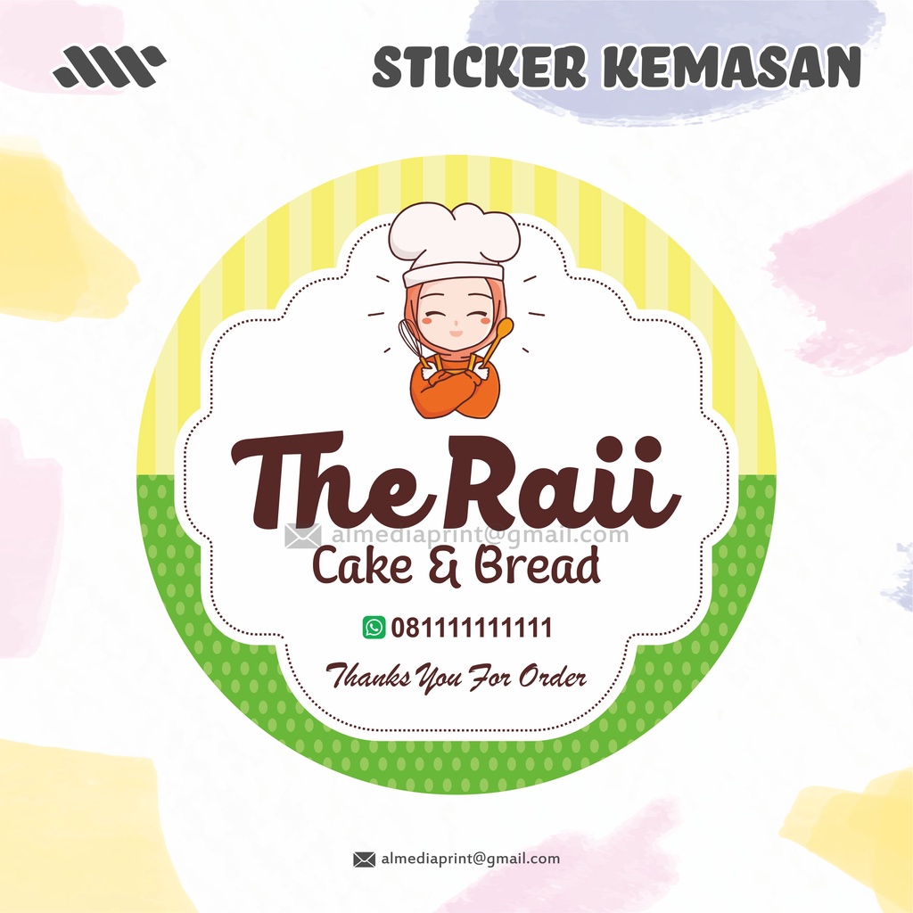 

(MINIMAL 100 PCS) STICKER KEMASAN