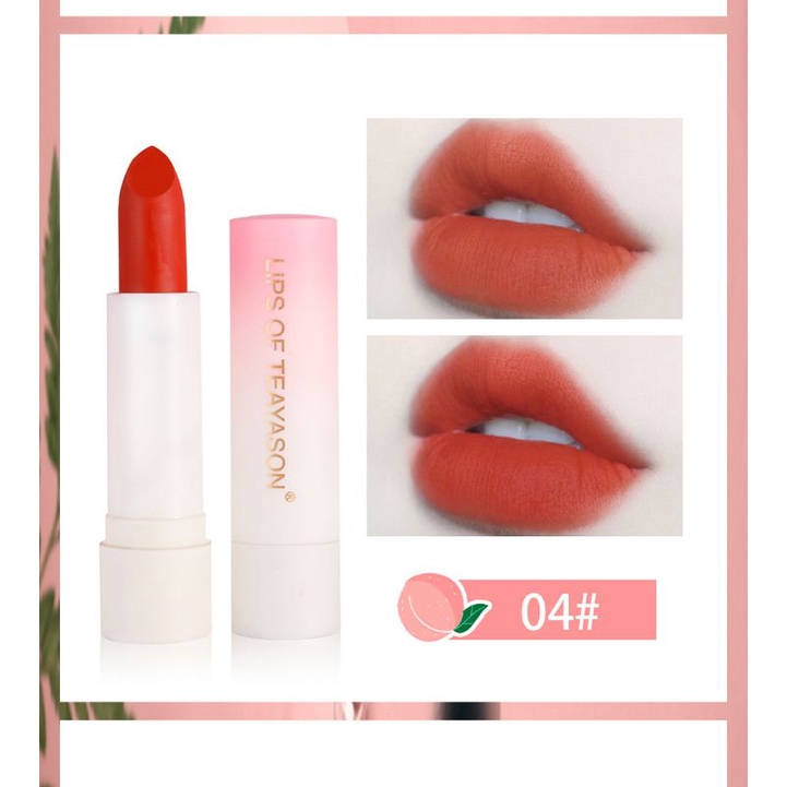 Matte Velvet Texture Lip Gloss TEAYASON Original Lipstick Moisturizing Lip Tint Waterproof Terlaris