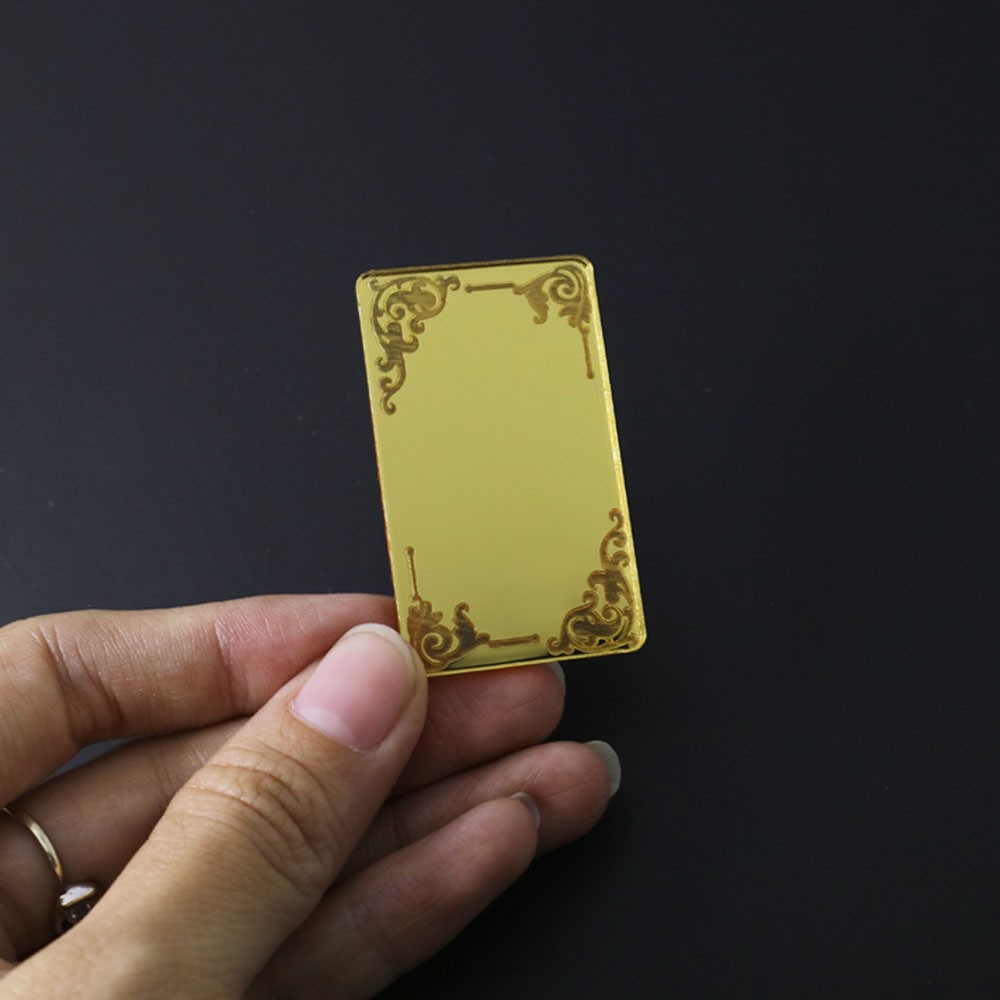 Tatakan Emas | Mirror Gold Akrilik