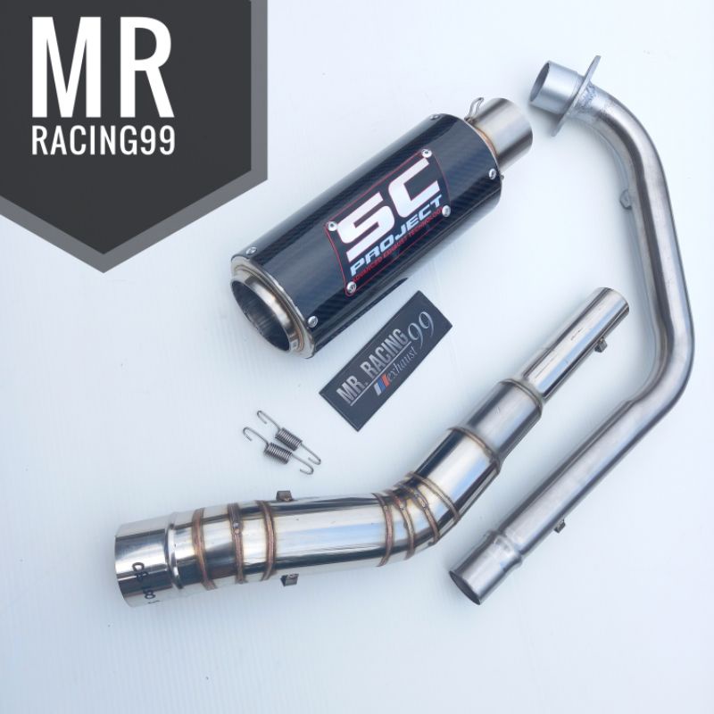Knalpot Racing SC PROJECT Carbon yamaha XSR155 - XSR 155 Full System PNP
