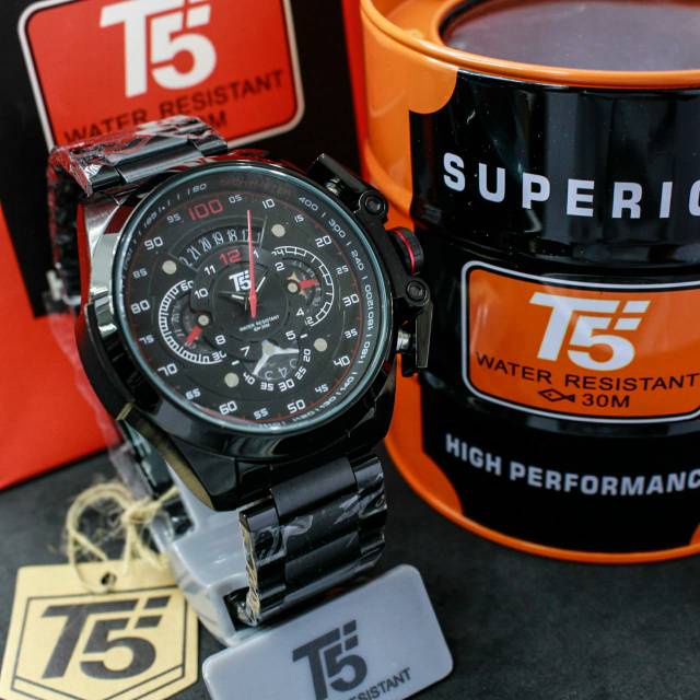 Jam Tangan Pria T5 H3633  T5 H 3633 original chrono aktif bergaransi free box