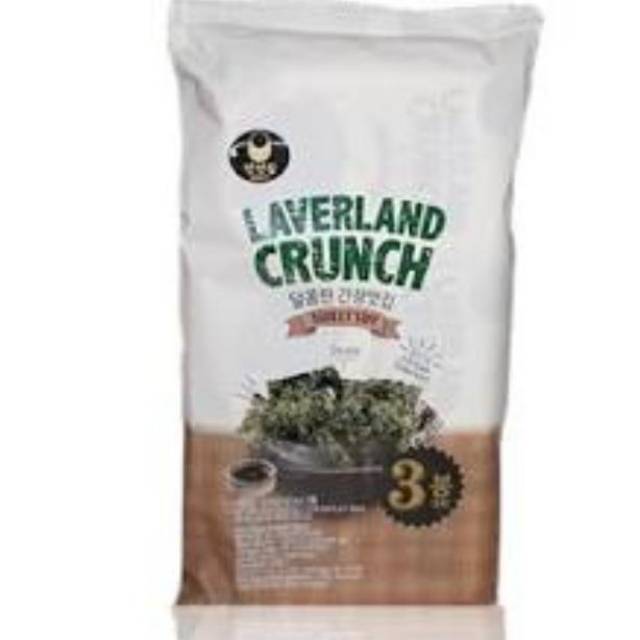 Laverland Crunch Sweet Soy - Seaweed Sweet Soy - Snack Rumput Laut