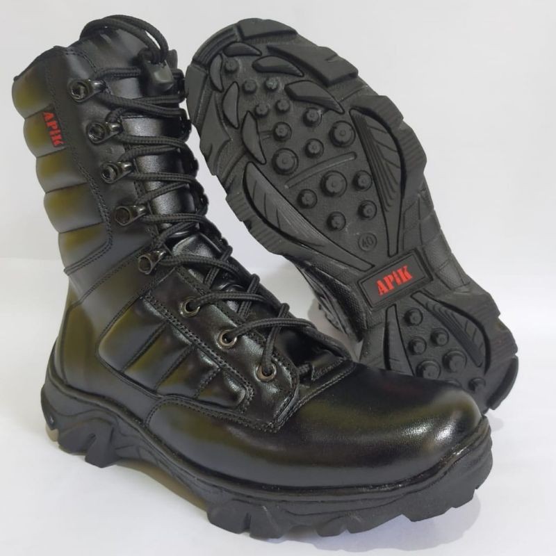 Sepatu Pdl PASKHAS Asli Kulit APIK SEPATU PDL TNI POLRI SECURITY SATPAM