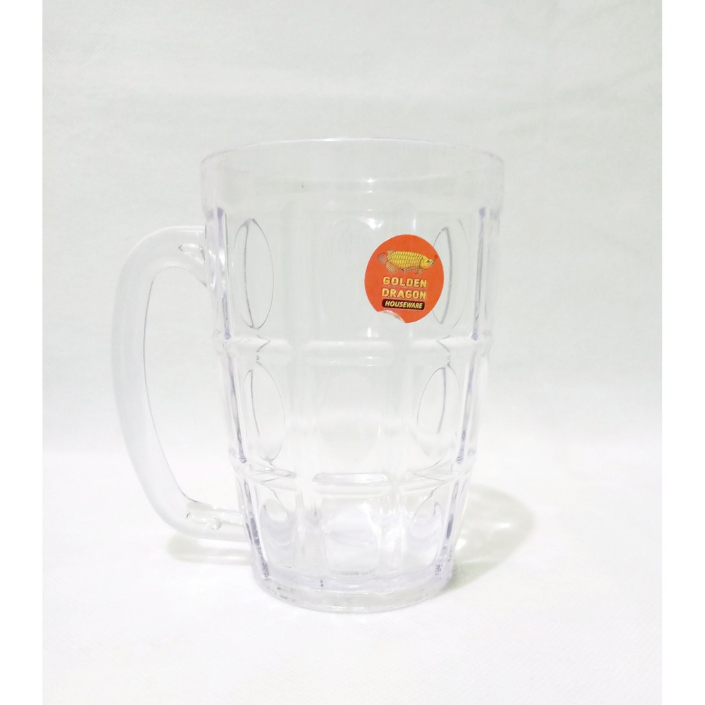 Gelas melamin bening 867-Golden Dragon 6 gelas/pcs