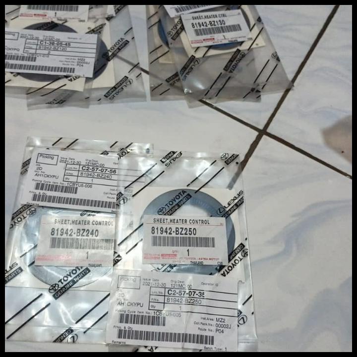 Sticker Panel Ac Avanza Xenia Rush Terios Original