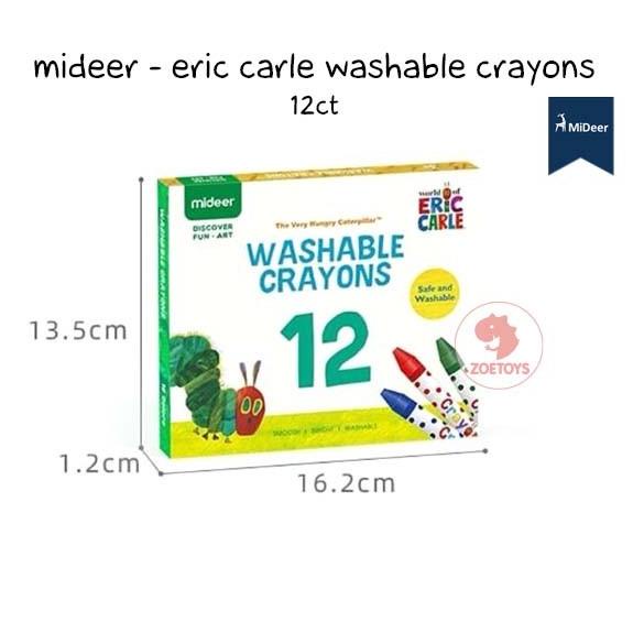 

Zoetoys Mideer Eric Carle Washable Crayons 12 24 Warna Colors