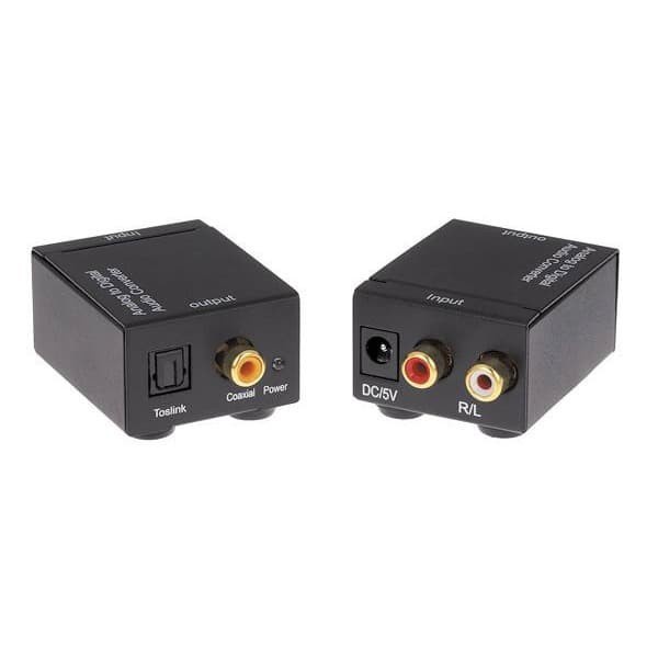 Audio Converter Analog RCA to Digital Optical Coaxial Toslink