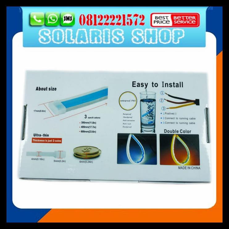 TERBARU LAMPU ALIS MOBIL TRUK DAN BUS/LAMPU DRL TRUCK/LAMPU ALIS 24 VOLT BUS - BIRU MUDA 