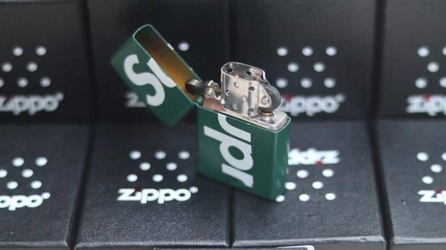 Zippo Matte SUPREME HIJAU ARMY Grade Ori