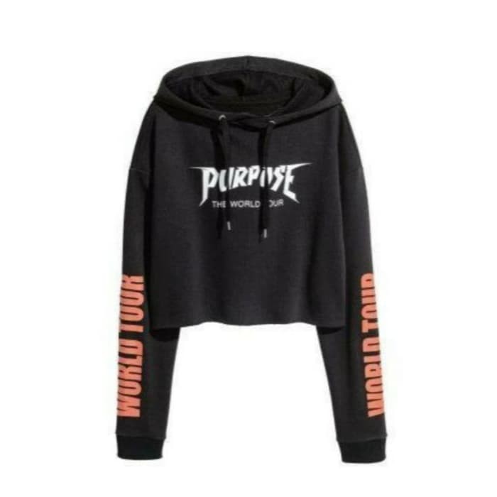 Crop hoodie Purpose Tour World tour PREMIUM