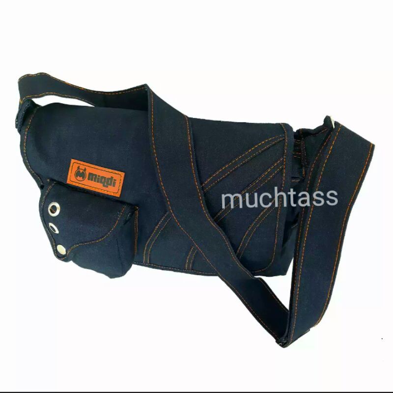 Tas Selempang Bahan Jeans Tas Pria Tas wanita Tas messenger Tas sekolah Tas kuliah Sling bag