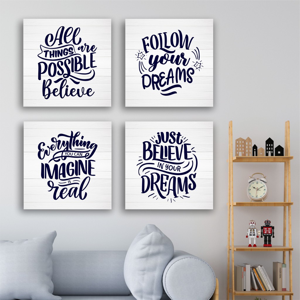 Hiasan Dinding Kamar Pajangan Rumah Dekorasi Walldecor Poster Motivasi Poster Warna Ungu Murah Lucu