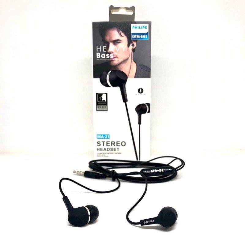 HF HEADSET PHILIPS MA-21 EXTRA BASS KUALITAS BAGUS