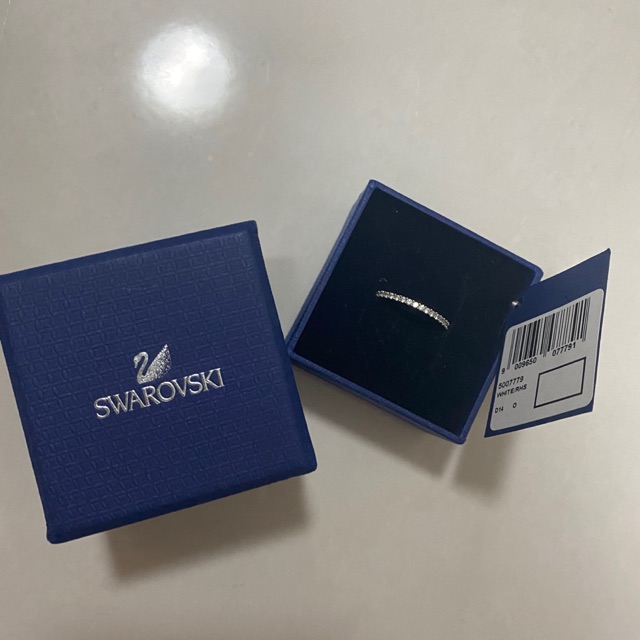 Swarovski Vittore ring, white, rhodium plating Size 14