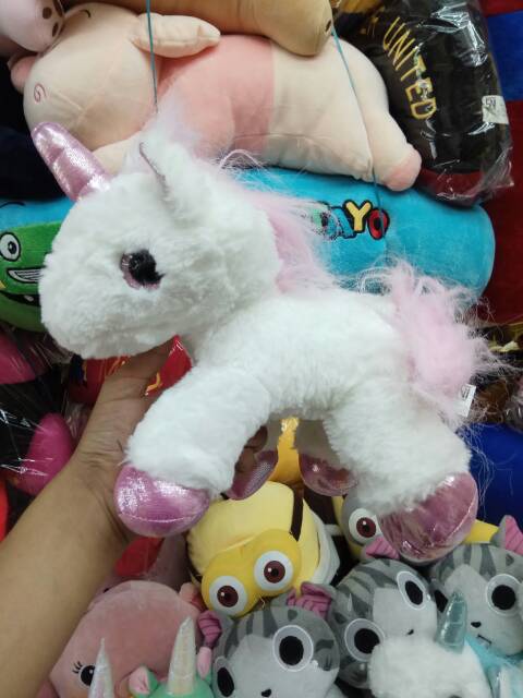 Boneka unicorn 25cm boneka kuda animal unicorn