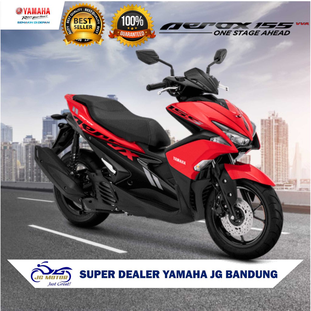  YAMAHA  AEROX  155 VVA 2019 RED Jawa Barat Shopee 