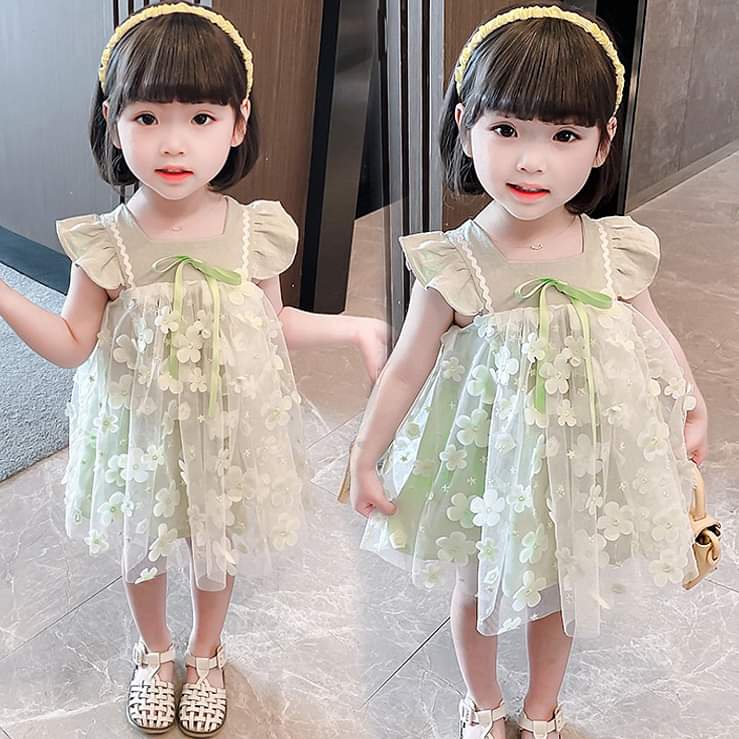 Dress Anak Perempuan Full Lucky Flower