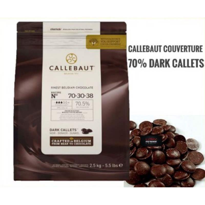 

Callebaut 70% dark chocolate rpc 250g