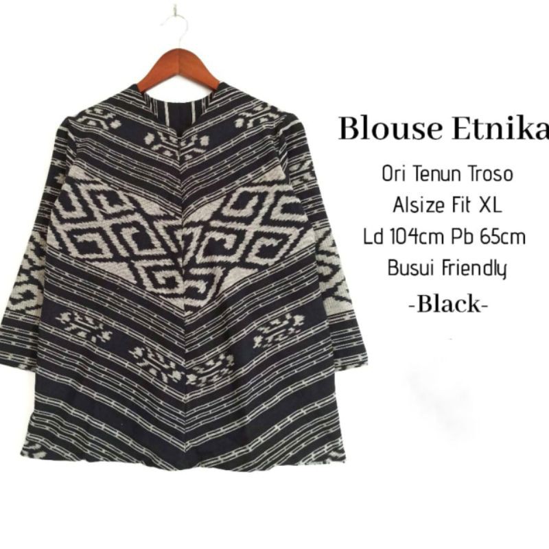 Blouse Tenun Troso Etnik Asli Jepara