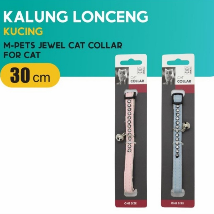 Kalung Kucing Lonceng M-Pets Jewel Cat Collar 30cm Collar Kucing