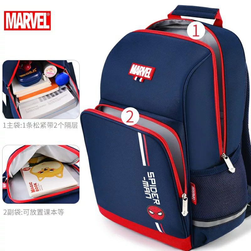 Tas Ransel Anak Laki laki Waterproof motif Marvel tas sekolah Anak TK SD SMP Ransel Import ransel tahan air kado ultah anak cowo