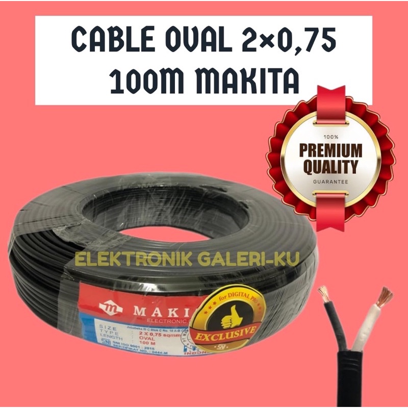 CABLE OVAL 2x0,75 100M MAKITA