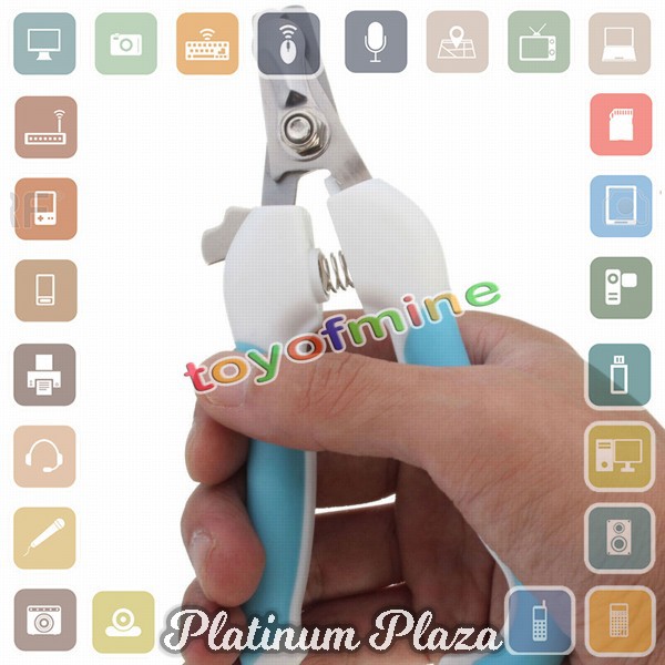 YZHTBRUSH Gunting Kuku Anjing Kucing Kelinci Stainless Steel - 5X - Blue`EU09KV-