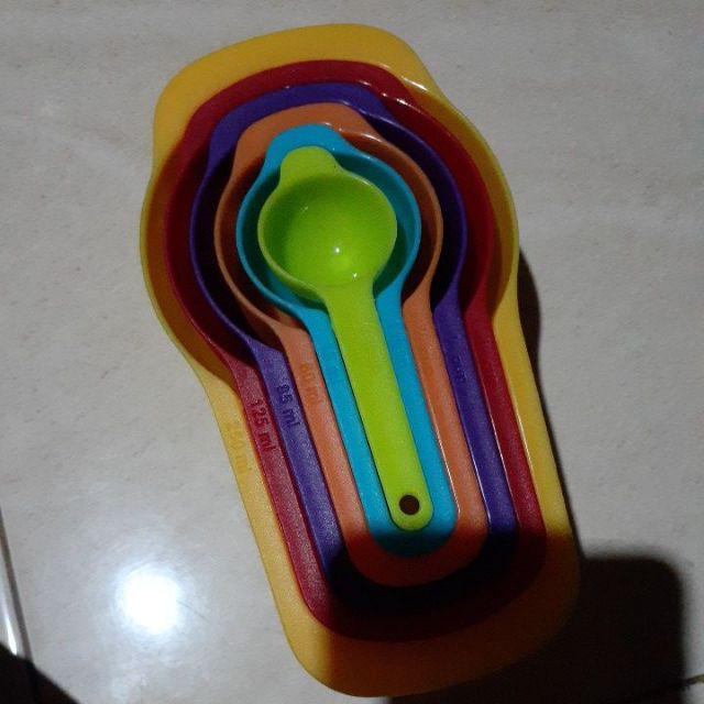 Besar Sendok Takar 6 Sets Plastic Measuring Spoon Ukur Bumbu Roti