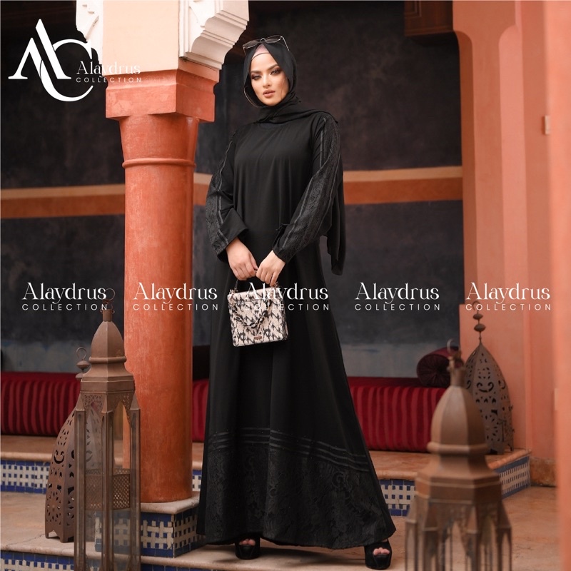 Baju Muslim Abaya Arab Saudi 494 Bordir Zephy Turki Umroh Dubai Turkey India 494