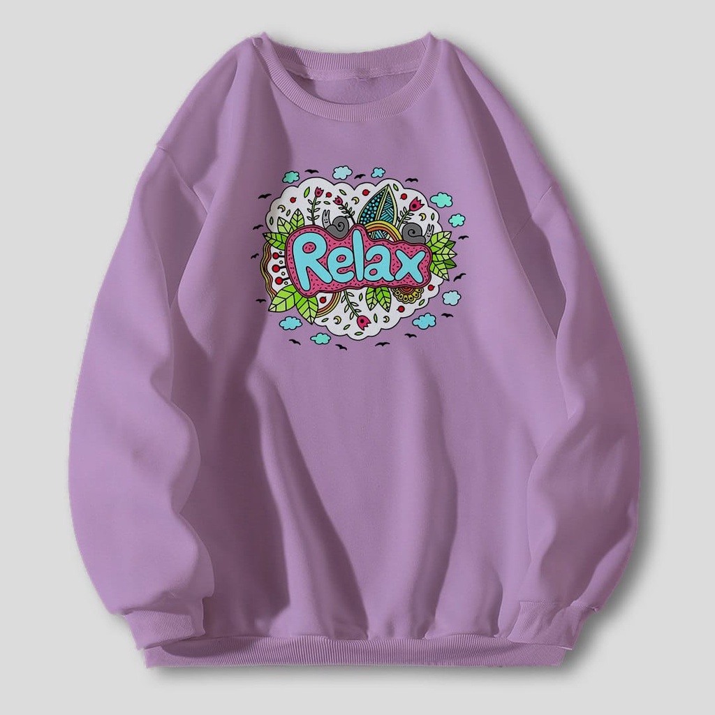 RELAX ETNIC SWEATER WANITA TEBAL DISTRO - CREWNECK HALUS TERLARIS