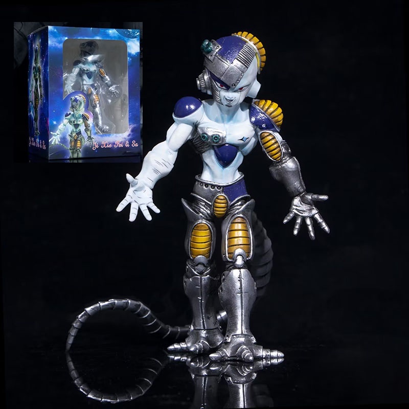 Frieza Mainan Action Figure Robot Anime Dragon Ball Mekanik Bahan PVC Ukuran 18cm Untuk Koleksi