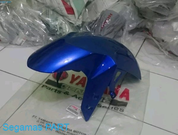 spakbor depan R15 new VVA 2017 original warna biru