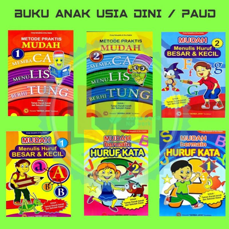 buku menebali huruf dan angka untuk usia dini paud dan tk