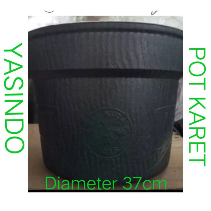 pot tanaman BUNGA yasindo uk 37cm(12pcs) / pot KARET cap kuda mas