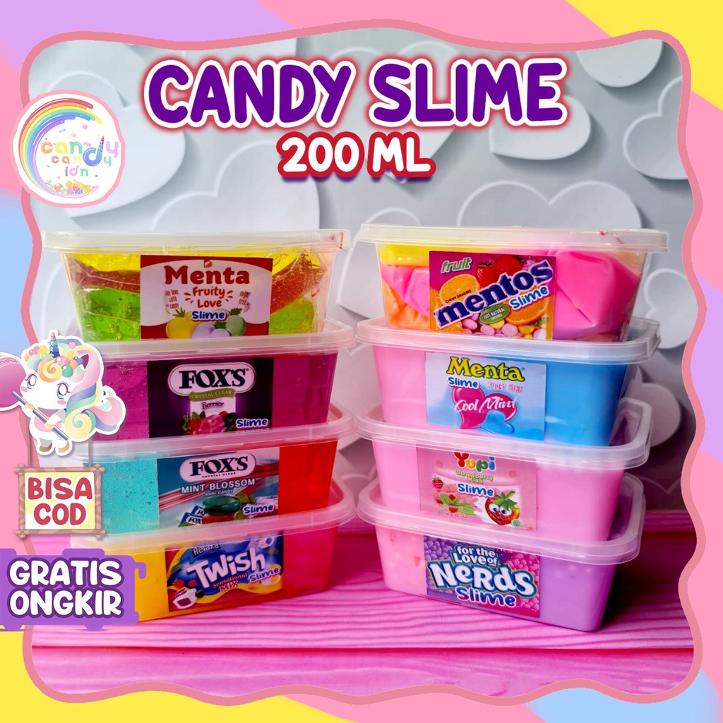 Slime permen / candy 200cc by lionz.idn