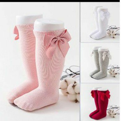 Kaos kaki anak pita sedengkul ribbon sock