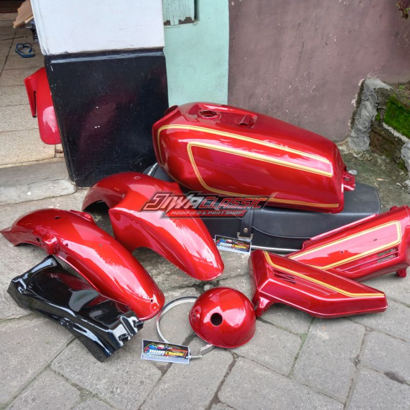 TANGKI GL100 ORI Body set gl100 cat ori an slebor belakang gl100 tepong gl100 slebor depan ninja l2g