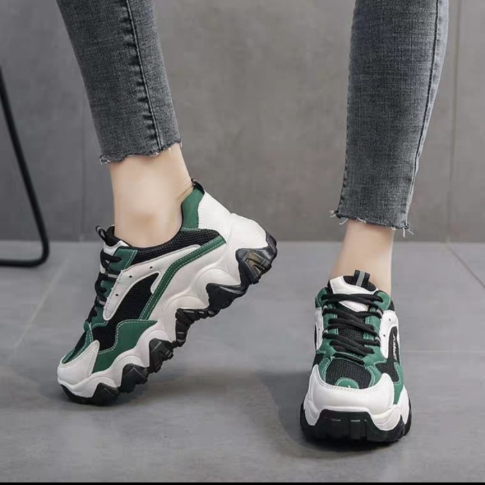 199 Sepatu Kets Import Sneakers Wanita Tali Sneakers Import Terba NY610 Sepatu Sneakers Vpn69 - Hij
