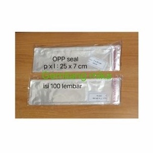 

Plastik Opp seal 7x25cm isi 100 lembar