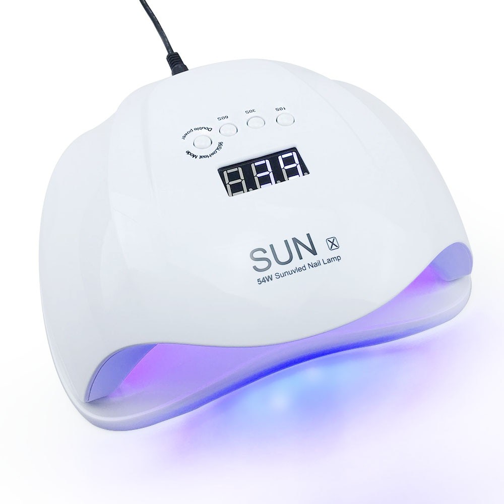 Bisa COD Alat Kecantikan Pengering Kutek Kuku Dengan Lampu 54W LED Ultraviolet UV LED Nail Dryer