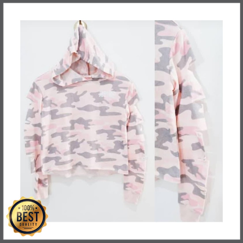 pink army hoodie