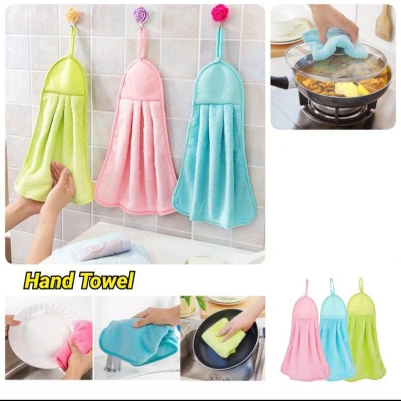 (HK_88)KAIN LAP TANGAN GANTUNG DAPUR POLOS HAND TOWEL