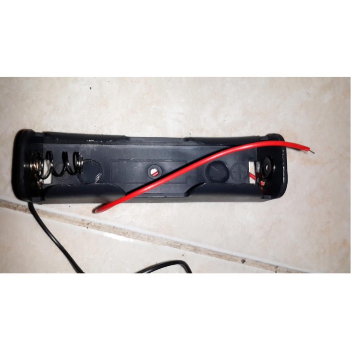 BATTERY HOLDER TEMPAT KOTAK CASE BATERAI 3.7V 1X 18650