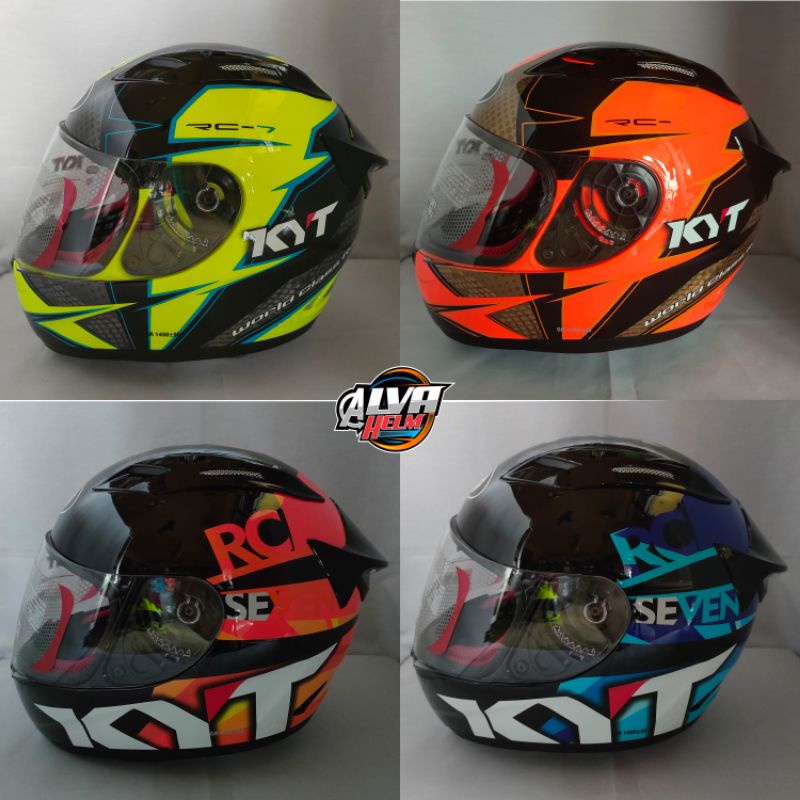 helm full face kyt rc seven motif