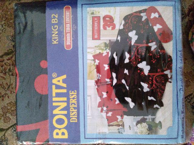 Sprei Bonita 3d Bantal 2 Ukuran 180/160x200