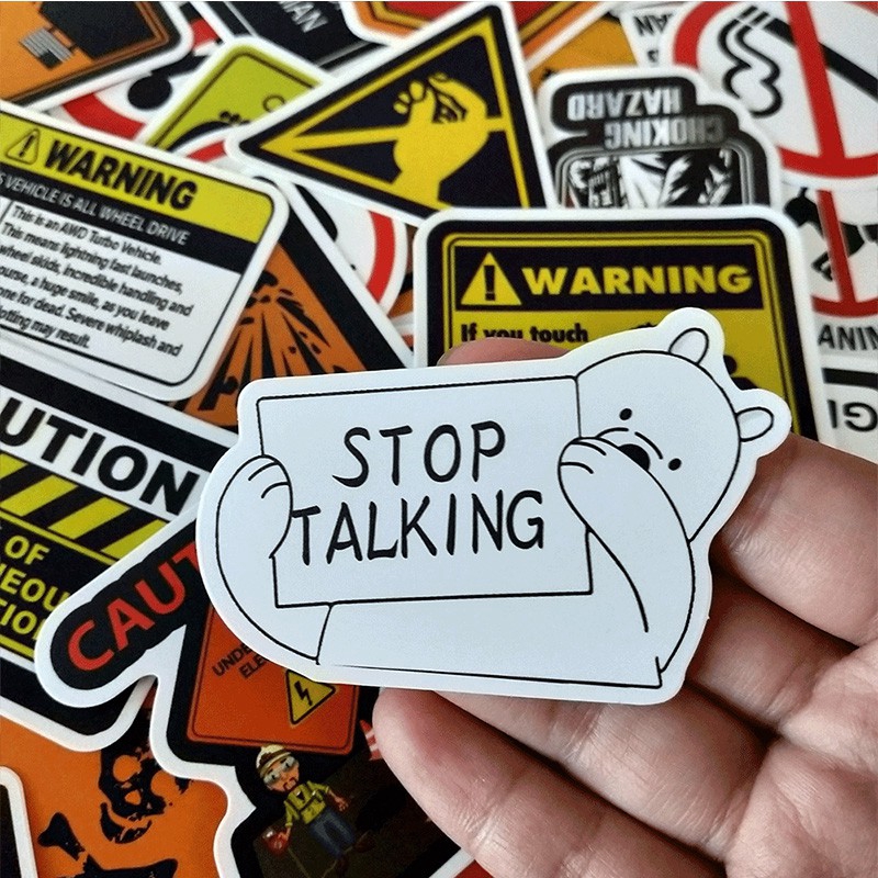 A set of 50 high-quality waterproof graffiti stickers